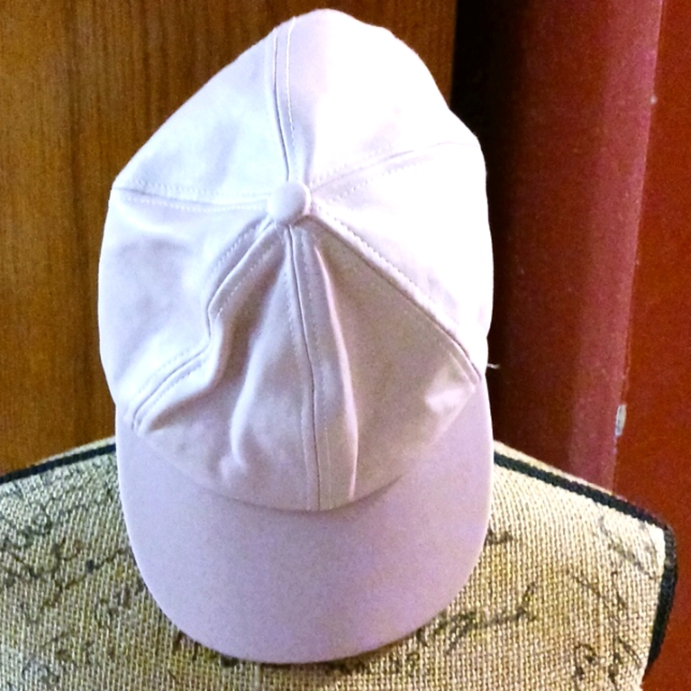 Charlotte Russe Pink Leather cap womens. Adjustable strap. Good Condition